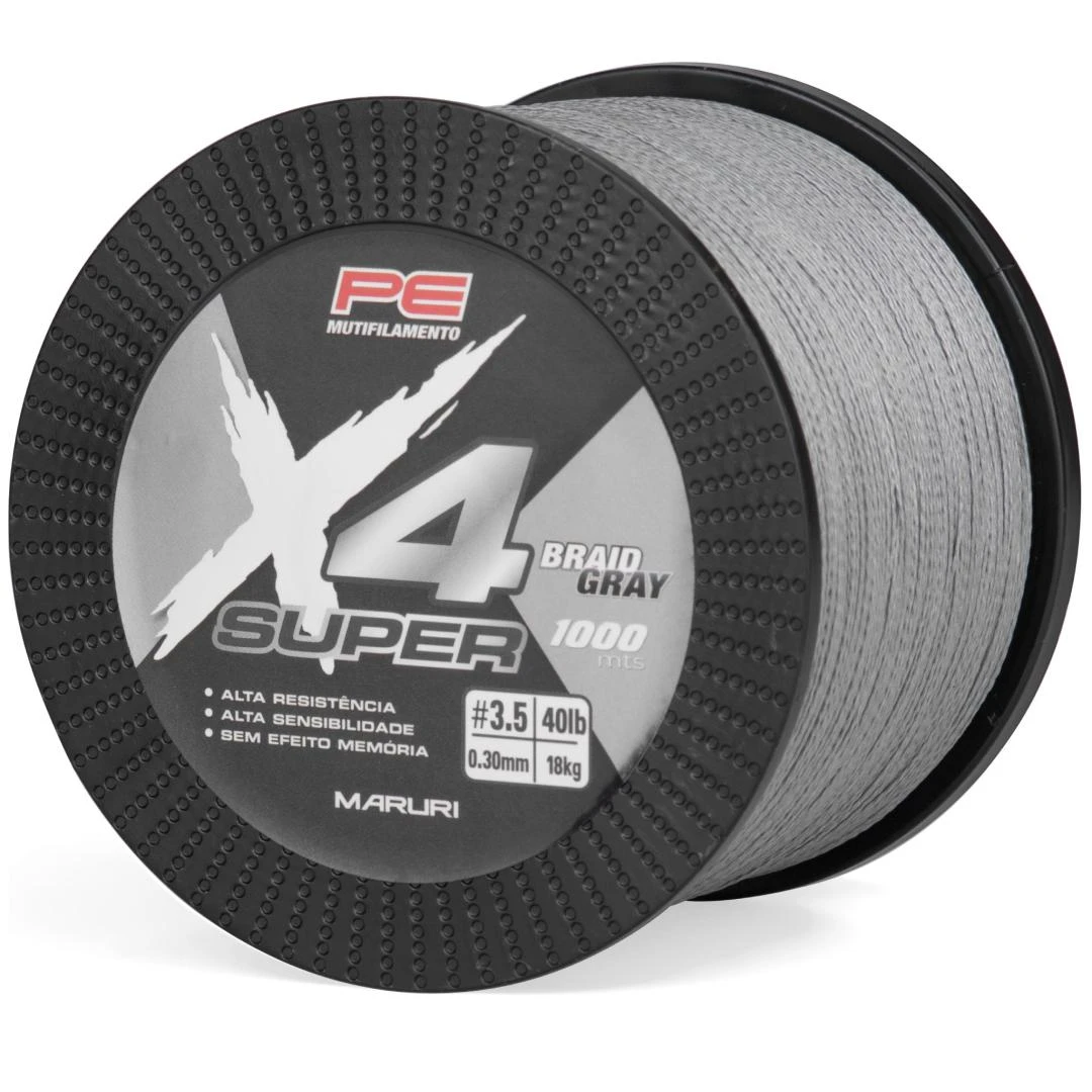 Linha Mult KWN 4X Super Braid #CINZA 1000m