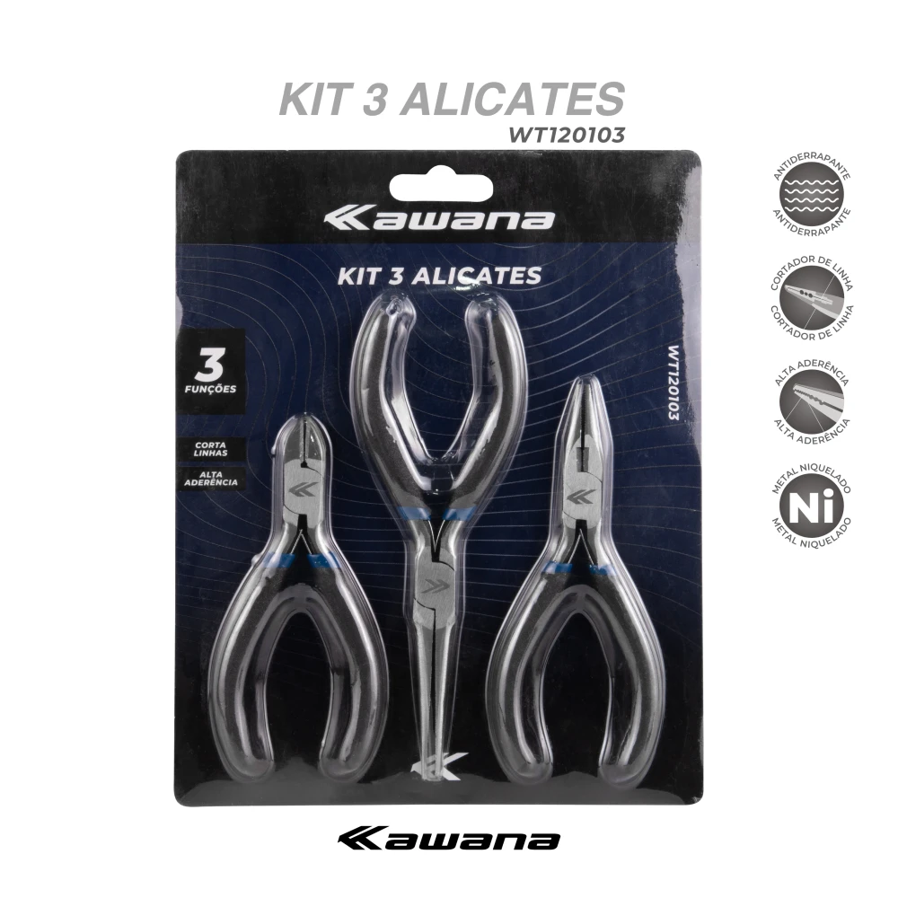 Alicate KIT 3 Pequenos - #WT120103 - 11,40cm 4.5"