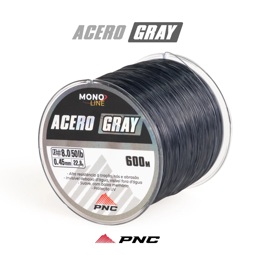 Linha PNC Acero GRAY 600m de 0.15 a 0.60mm