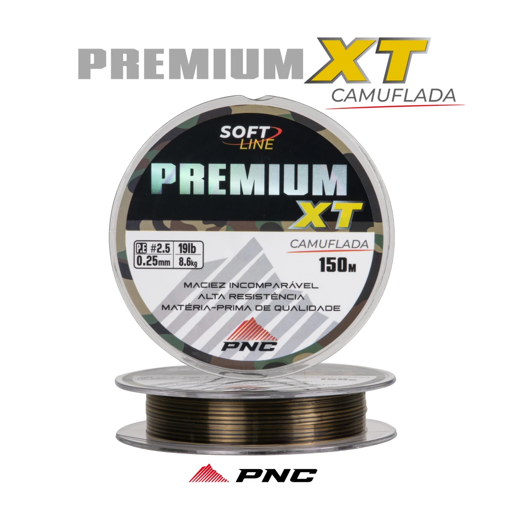 Linha PNC Premium CAMUFLADA 300m DE 0.15 a 0.60mm