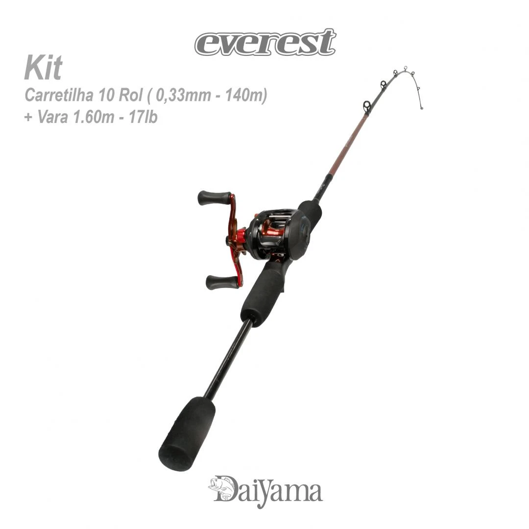 Kit Everest 10rol. + Vara 1.60m << de 36.83 Por: 23.90 >>>
