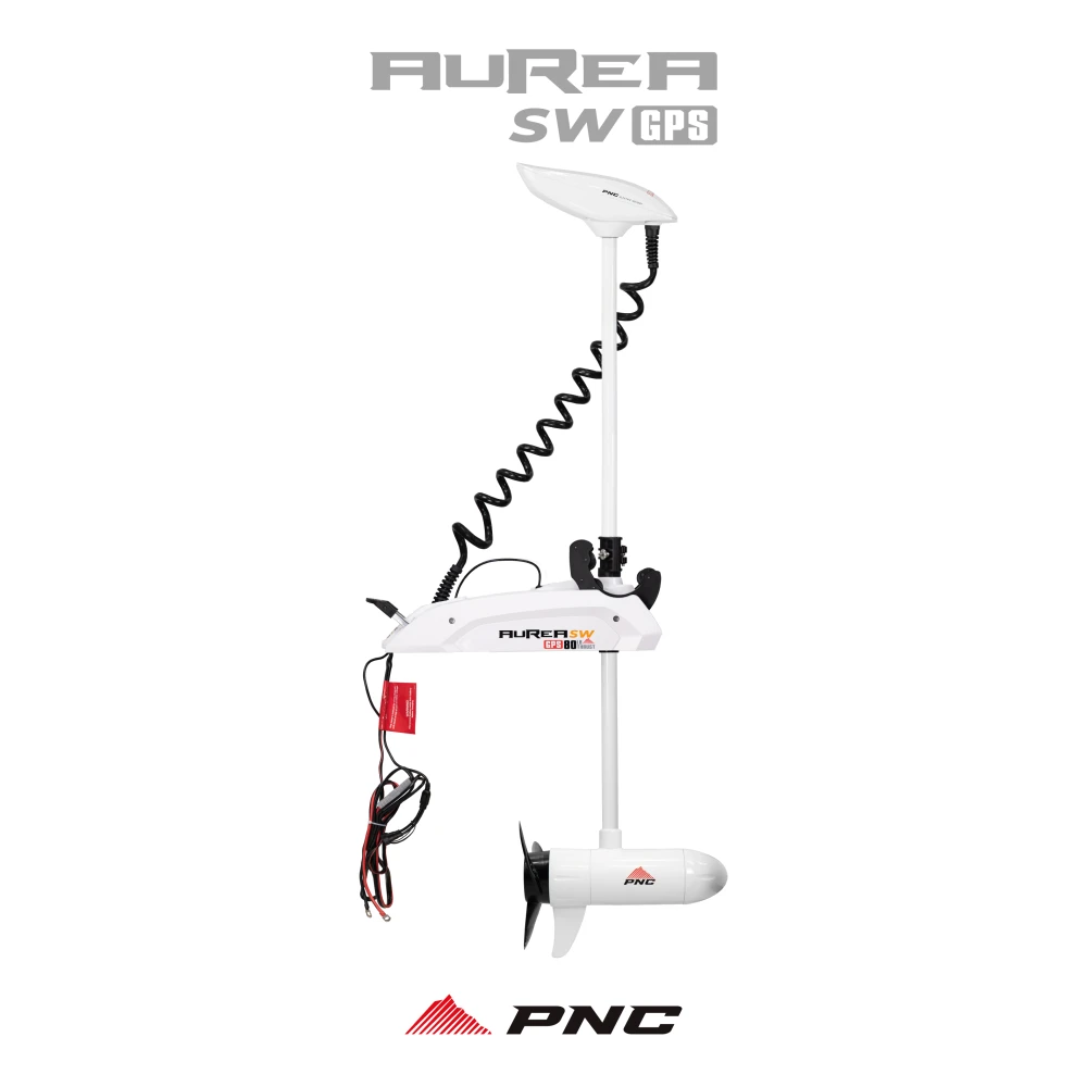 Motor elétrico AUREA 80lb SW- GPS - 24v controle s/ fio  - sistema ancora - memoria para 16 rotas