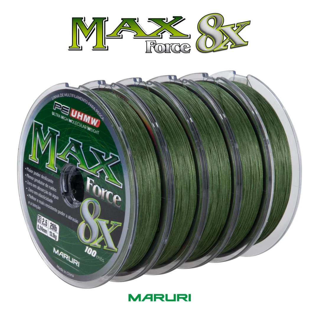MULT 8X - 100m CX C/5 - VERDE OLIVA - PE MAX - PE UHMW