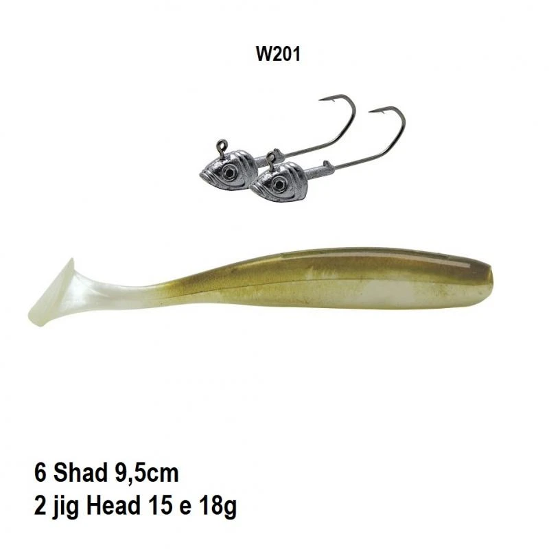 Isca Soft Bait W201 10cm 6pçs